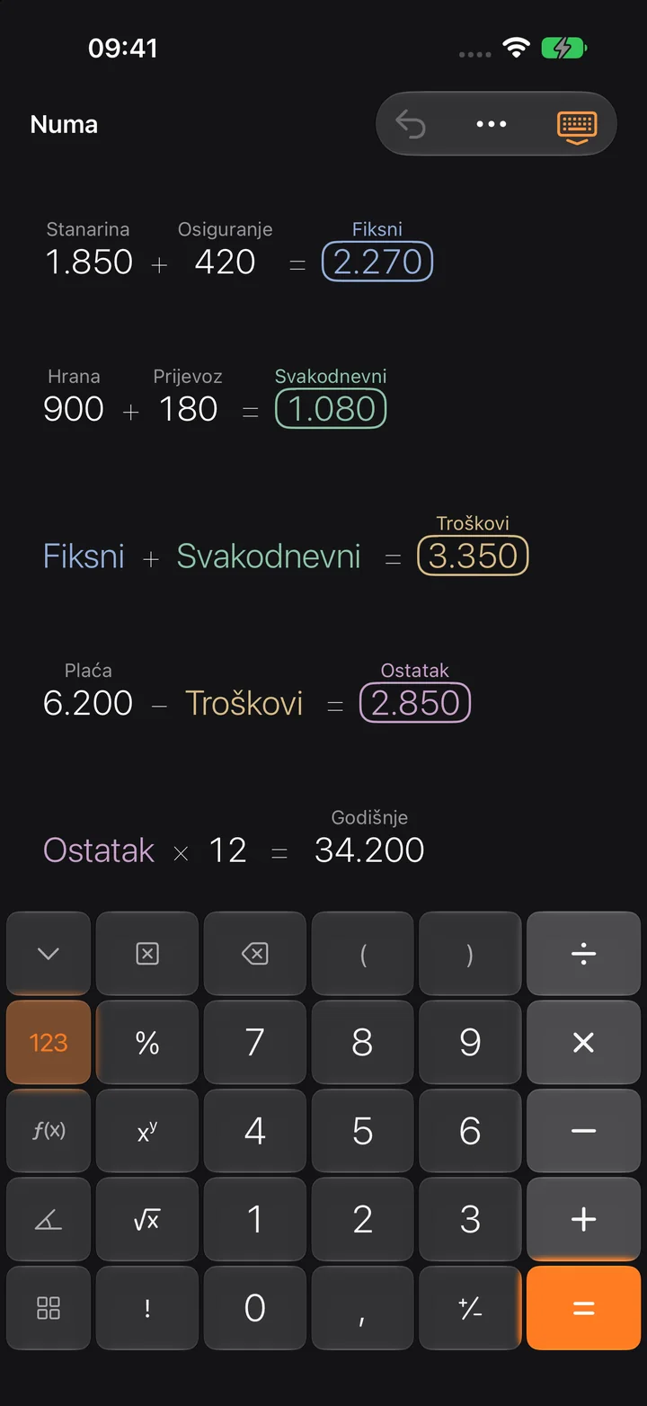 Računaj s nazivima