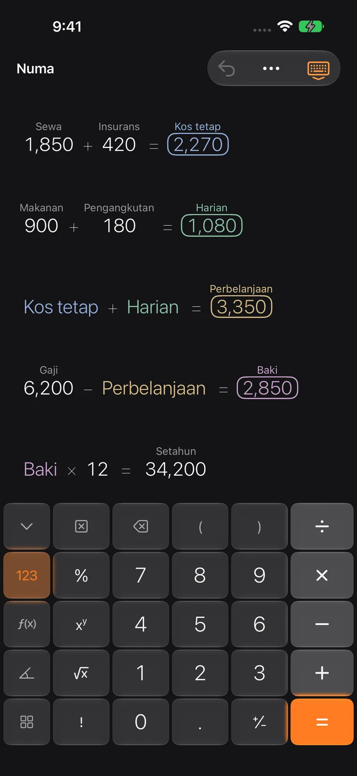 Mengira dengan nama