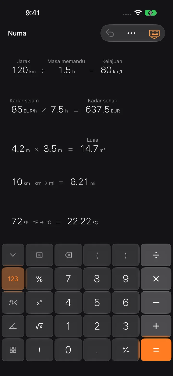 Mengira dengan unit