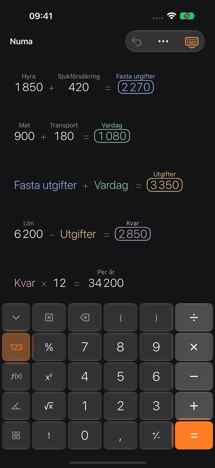 Räkna med namn