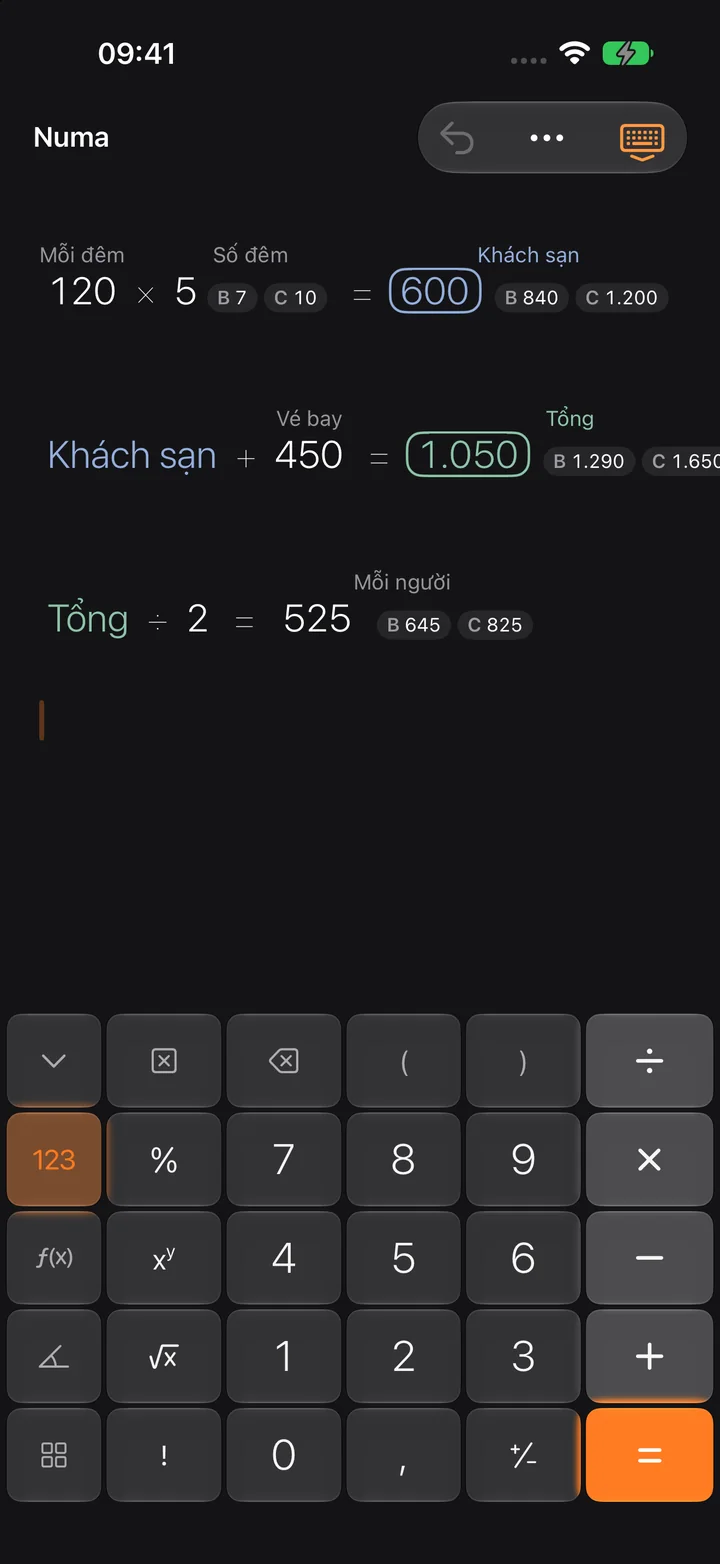 So sánh kịch bản