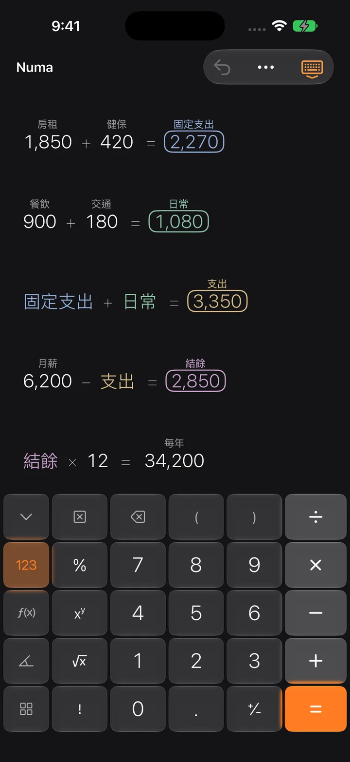 用名稱計算